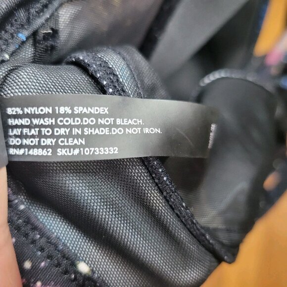 Torrid Swim Bikini Top Plus 3 3X Galaxy Strappy Push Up Balconette Underwire Bra - Picture 8 of 8